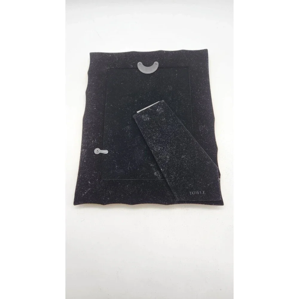 Vintage Towle Wave Design Frame Brass Gold Tone Freestanding 8X10. Art Deco